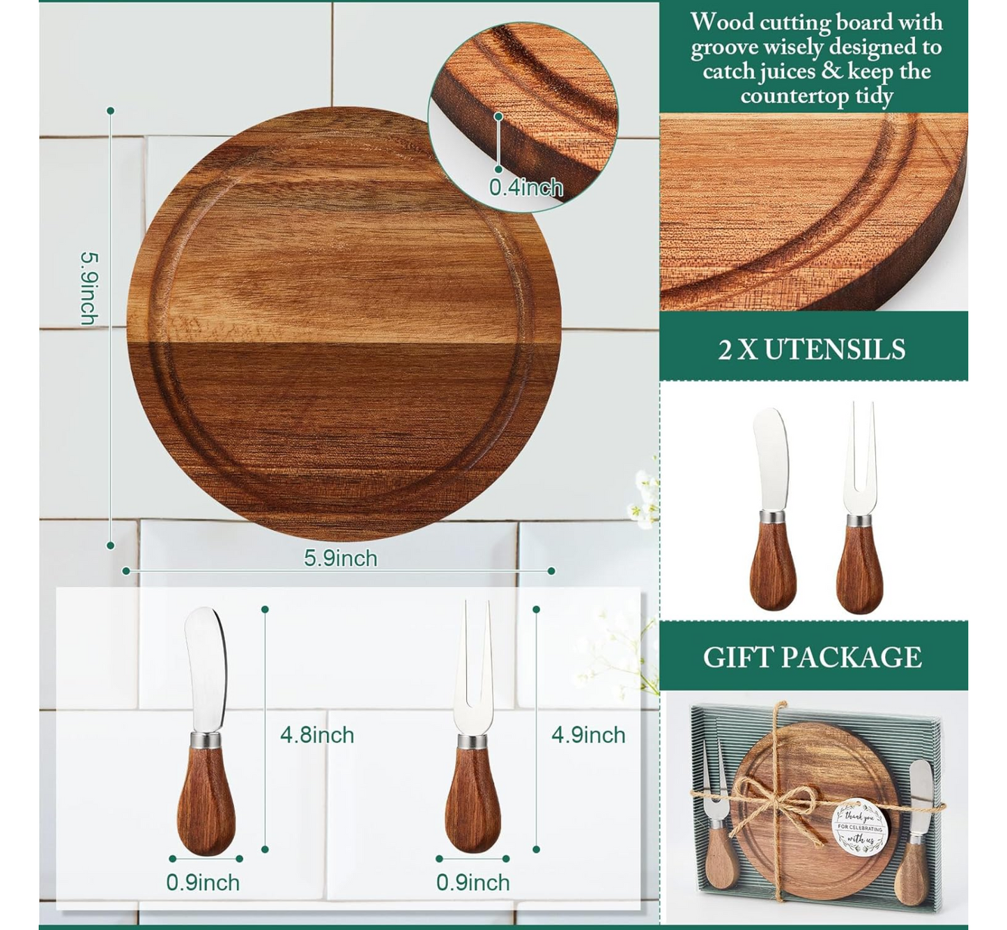 ROUND CHARCUTERIE BOARD