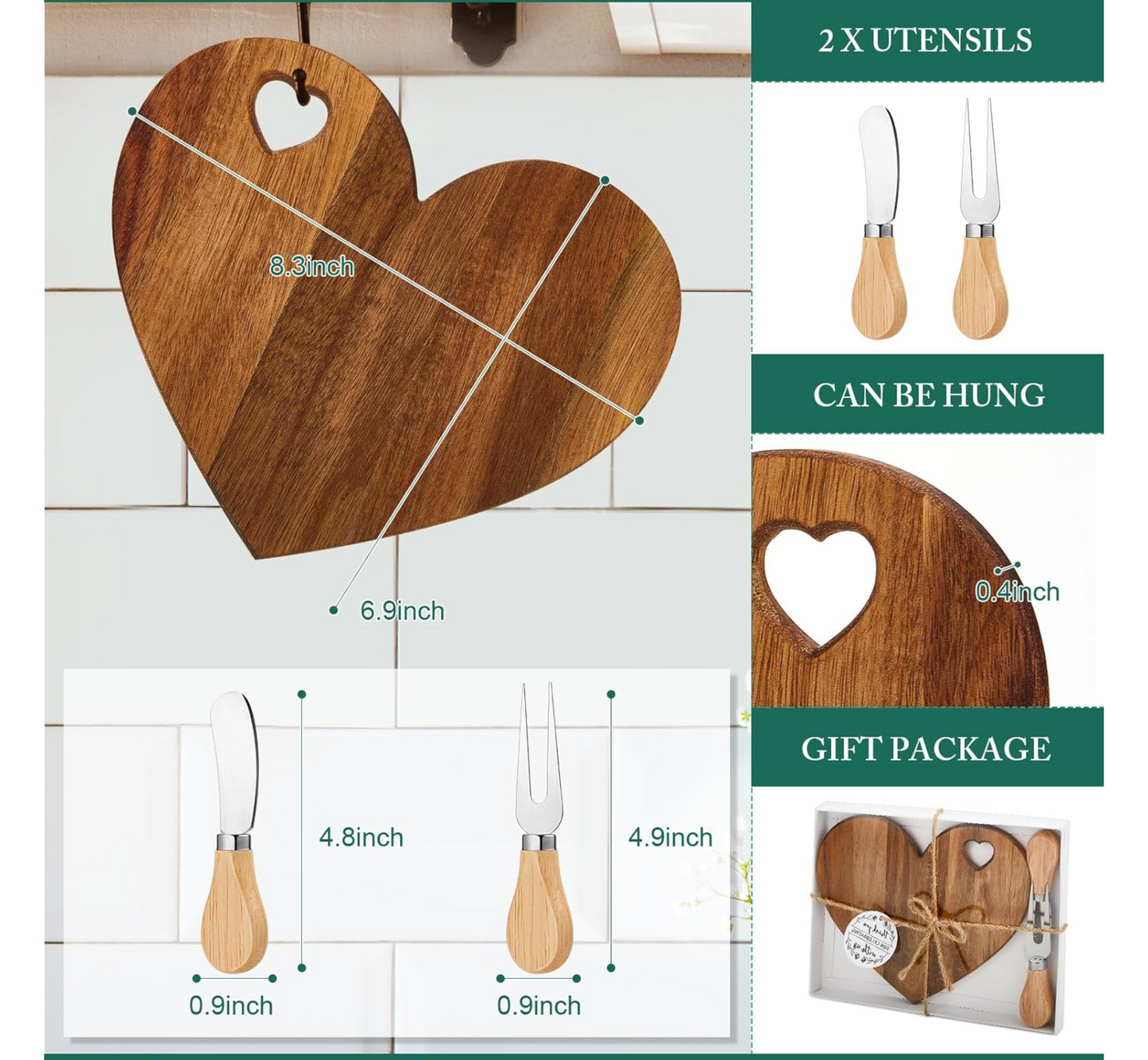 HEART CHARCUTERIE BOARD